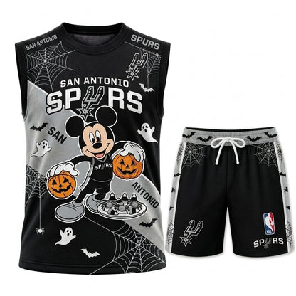 Limited Halloween Fan Set, Cartoon Mouse Basketball Jersey + Shorts | 30 Teams