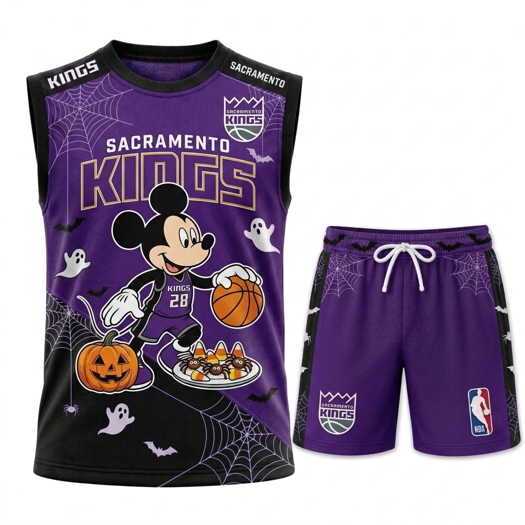 Limited Halloween Fan Set, Cartoon Mouse Basketball Jersey + Shorts | 30 Teams