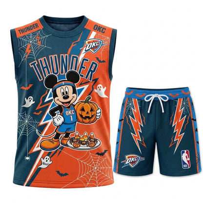 Limited Halloween Fan Set, Cartoon Mouse Basketball Jersey + Shorts | 30 Teams