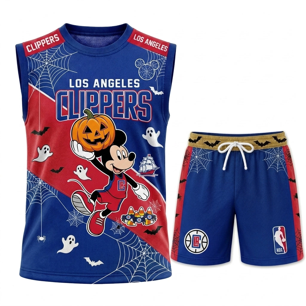 Limited Halloween Fan Set, Cartoon Mouse Basketball Jersey + Shorts | 30 Teams