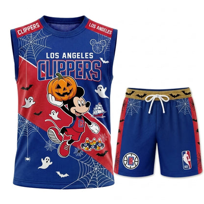 Limited Halloween Fan Set, Cartoon Mouse Basketball Jersey + Shorts | 30 Teams