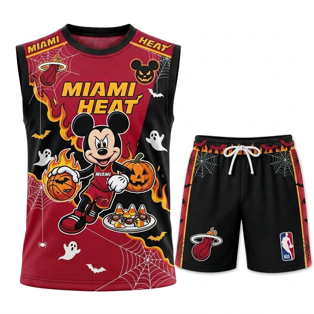 Limited Halloween Fan Set, Cartoon Mouse Basketball Jersey + Shorts | 30 Teams