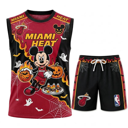 Limited Halloween Fan Set, Cartoon Mouse Basketball Jersey + Shorts | 30 Teams