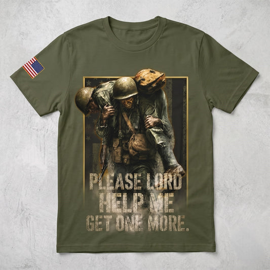 American Veteran Faith Shirt — Jesus Christ Veteran Graphic T-Shirt — Sweatshirt — Hoodie & Zip Hood - Custom Fan Apparel Image 1