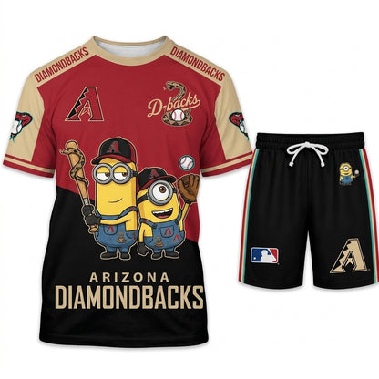 All 30 Teams Available-COMBO GIFTS FOR BASEBALL FAN | Sport Fan Set — T-Shirt + Shorts