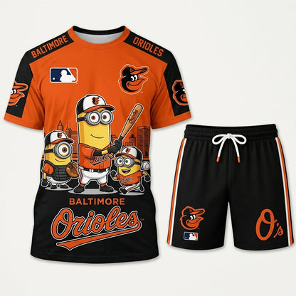 All 30 Teams Available-COMBO GIFTS FOR BASEBALL FAN | Sport Fan Set — T-Shirt + Shorts