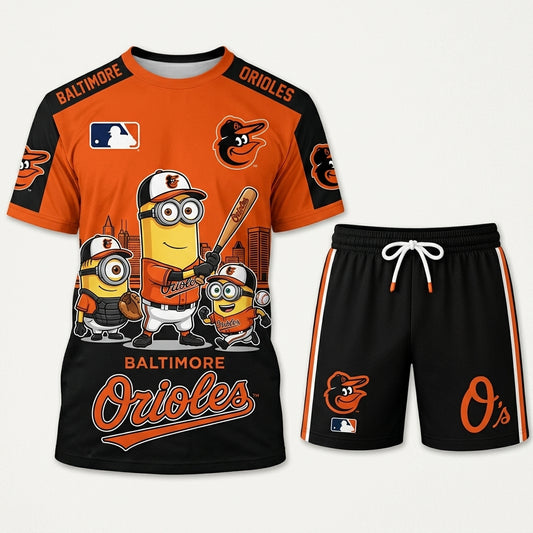 All 30 Teams Available-COMBO GIFTS FOR BASEBALL FAN | Sport Fan Set — T-Shirt + Shorts