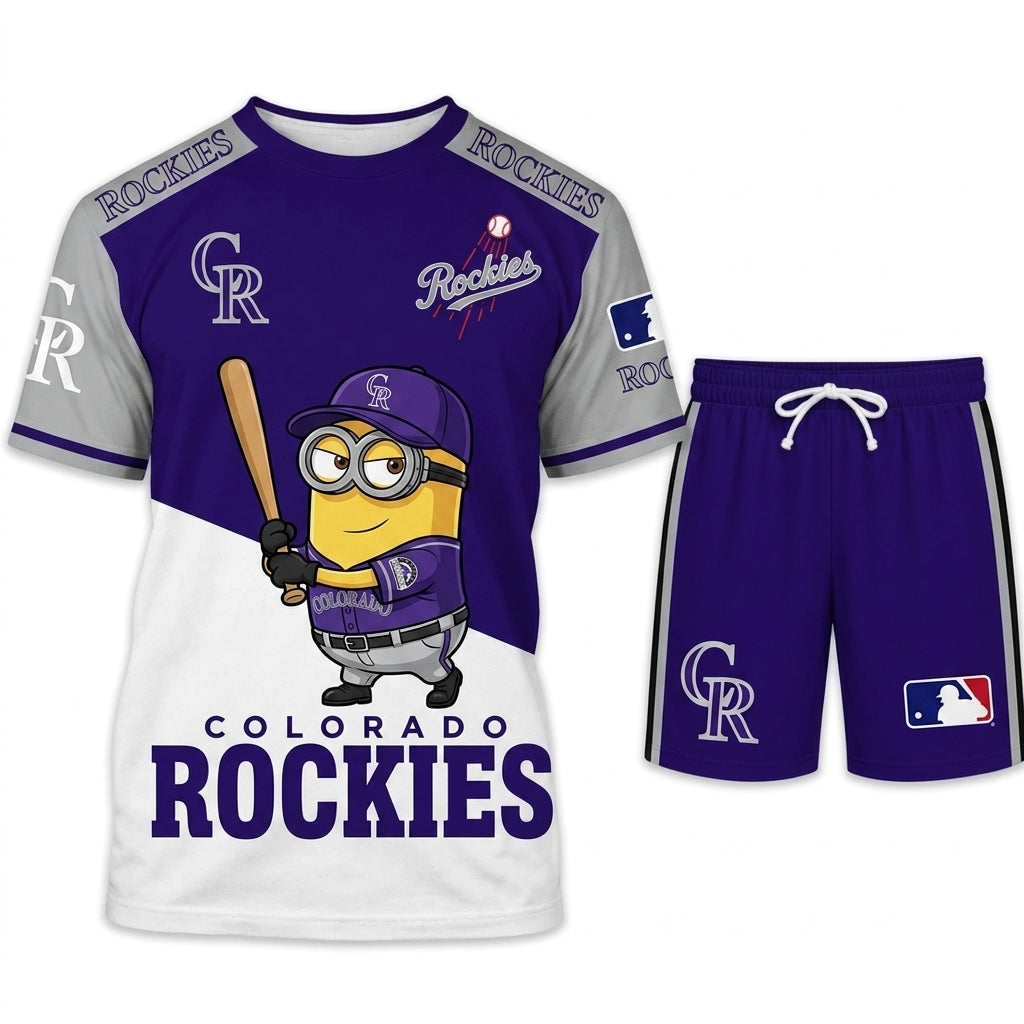 All 30 Teams Available-COMBO GIFTS FOR BASEBALL FAN | Sport Fan Set — T-Shirt + Shorts