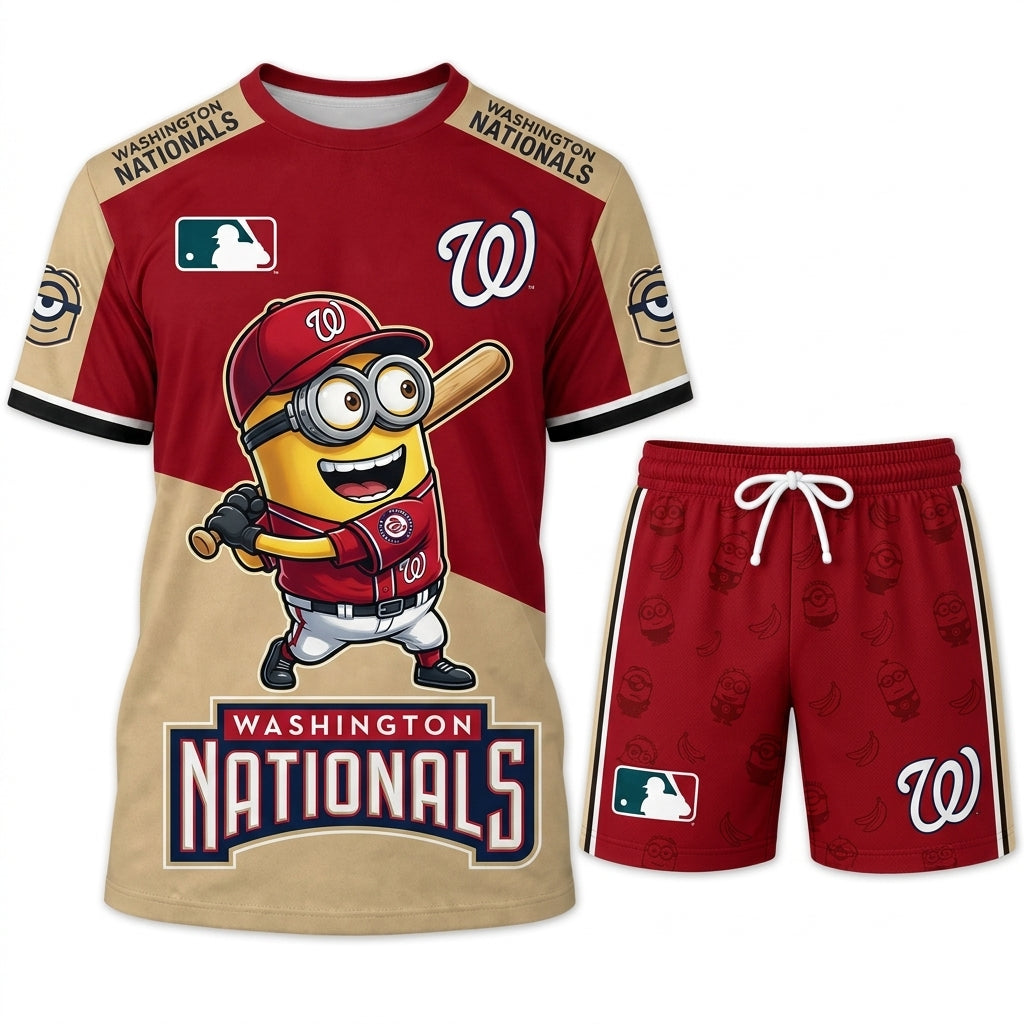 All 30 Teams Available-COMBO GIFTS FOR BASEBALL FAN | Sport Fan Set — T-Shirt + Shorts