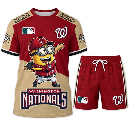All 30 Teams Available-COMBO GIFTS FOR BASEBALL FAN | Sport Fan Set — T-Shirt + Shorts