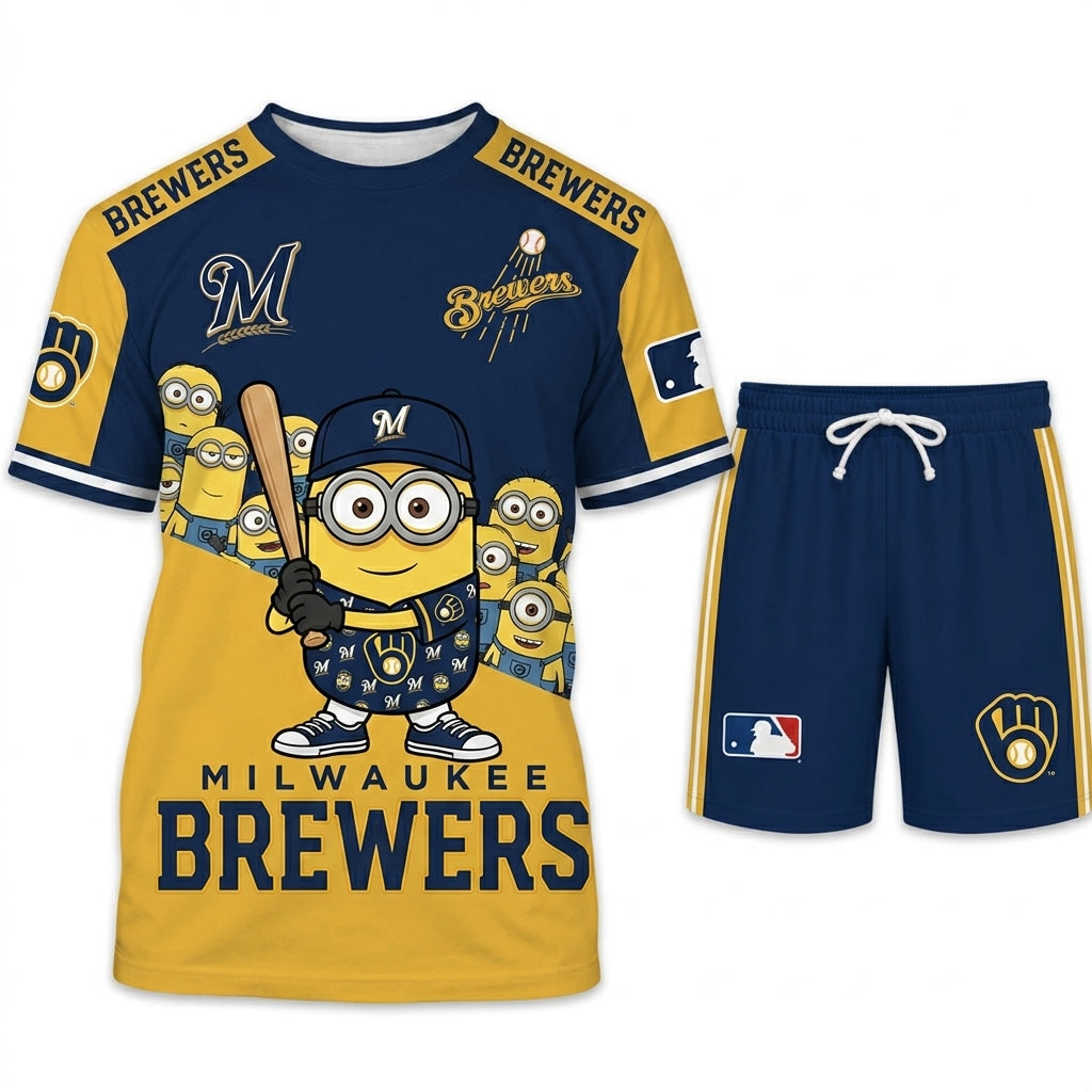 All 30 Teams Available-COMBO GIFTS FOR BASEBALL FAN | Sport Fan Set — T-Shirt + Shorts