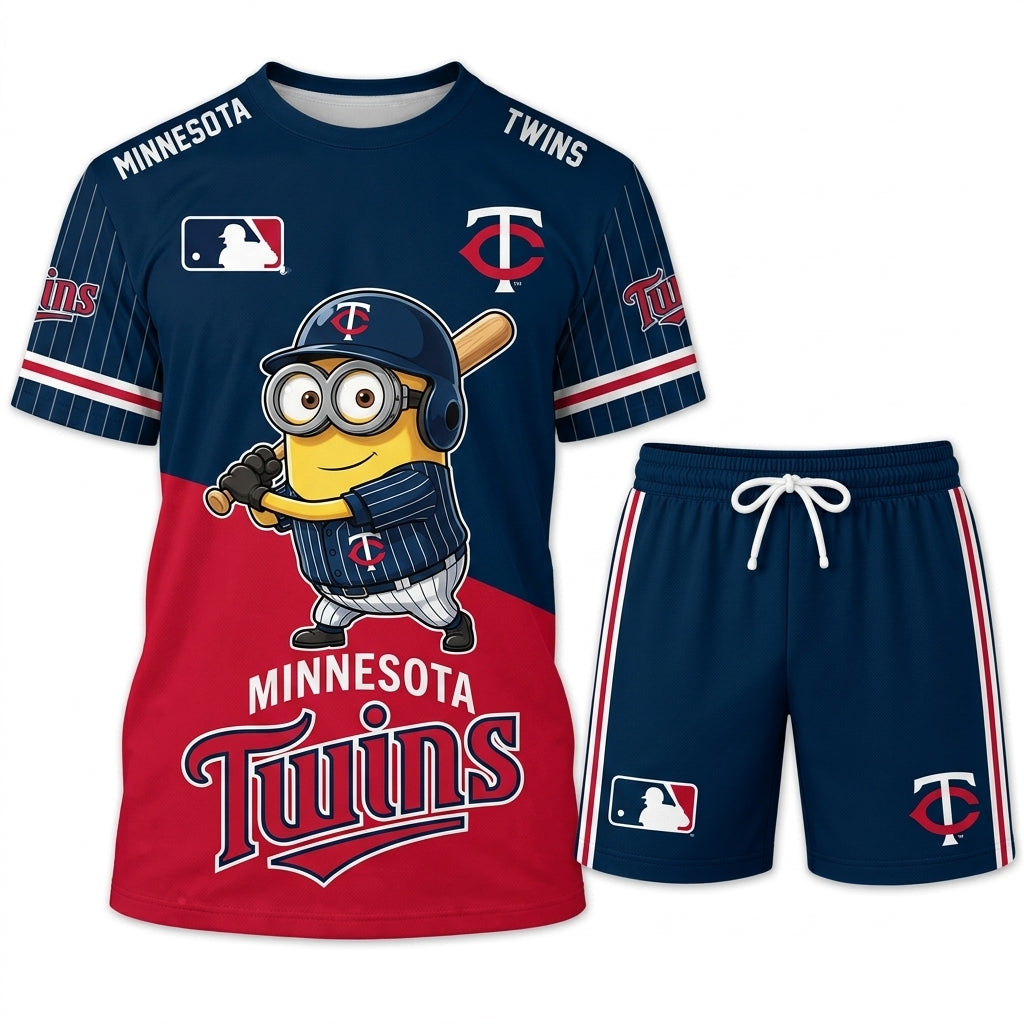 All 30 Teams Available-COMBO GIFTS FOR BASEBALL FAN | Sport Fan Set — T-Shirt + Shorts
