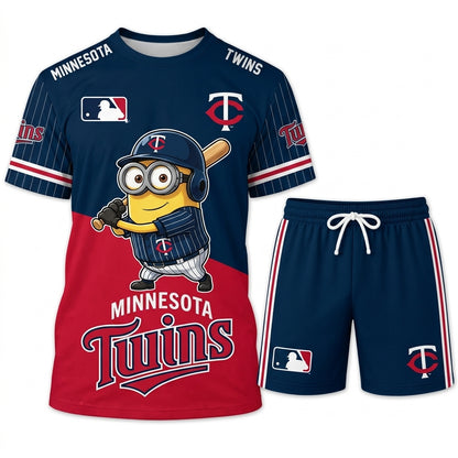 All 30 Teams Available-COMBO GIFTS FOR BASEBALL FAN | Sport Fan Set — T-Shirt + Shorts