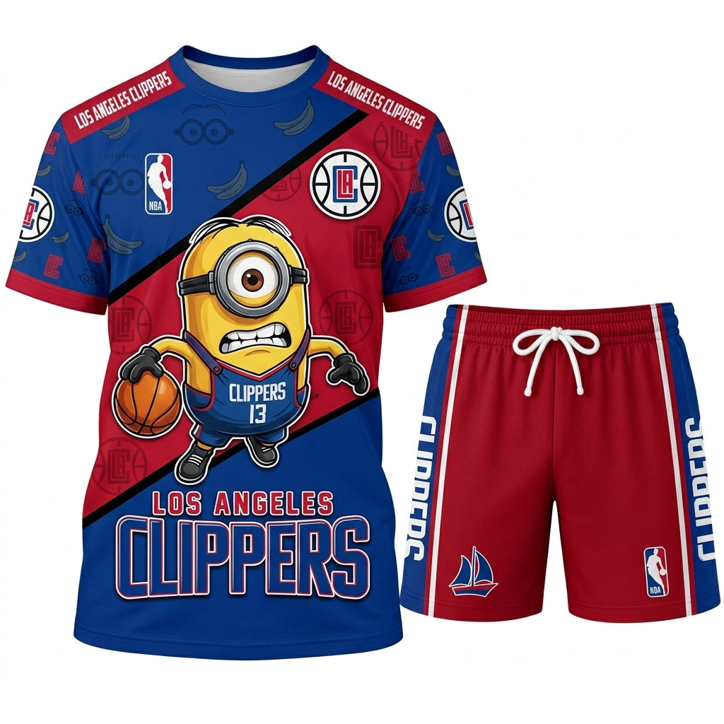 All 30 Teams Available-COMBO GIFTS FOR BASKETBALL FAN | Sport Fan Set — T-Shirt + Shorts