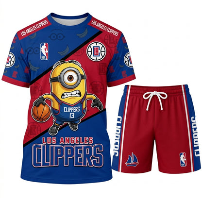 All 30 Teams Available-COMBO GIFTS FOR BASKETBALL FAN | Sport Fan Set — T-Shirt + Shorts