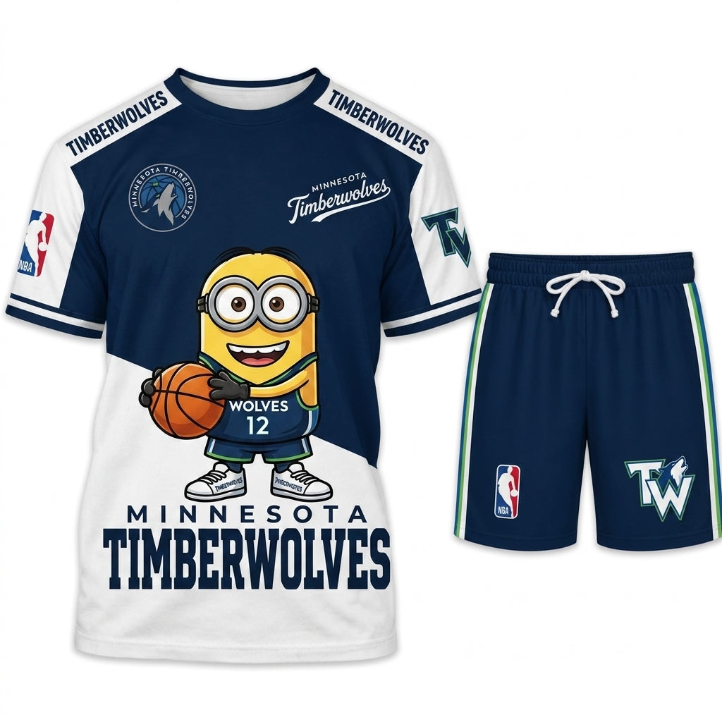 All 30 Teams Available-COMBO GIFTS FOR BASKETBALL FAN | Sport Fan Set — T-Shirt + Shorts