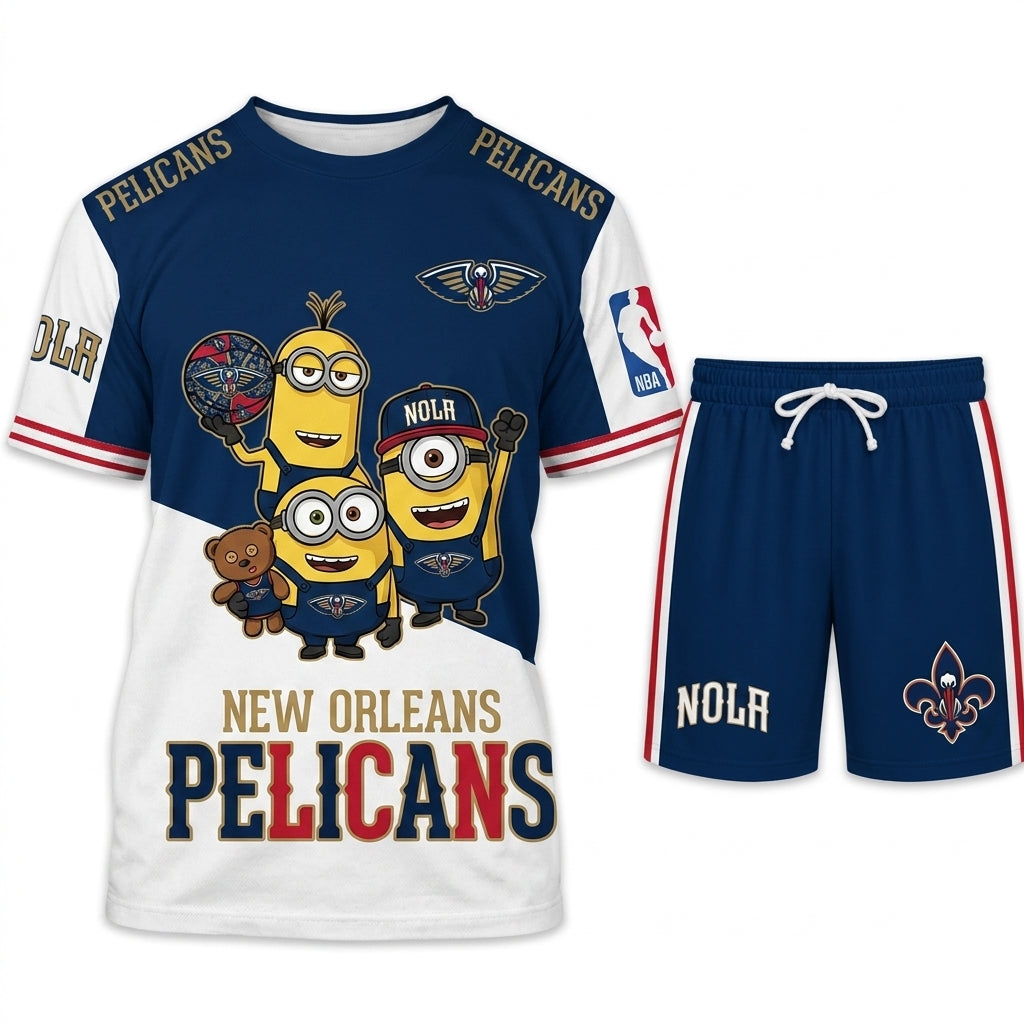 All 30 Teams Available-COMBO GIFTS FOR BASKETBALL FAN | Sport Fan Set — T-Shirt + Shorts