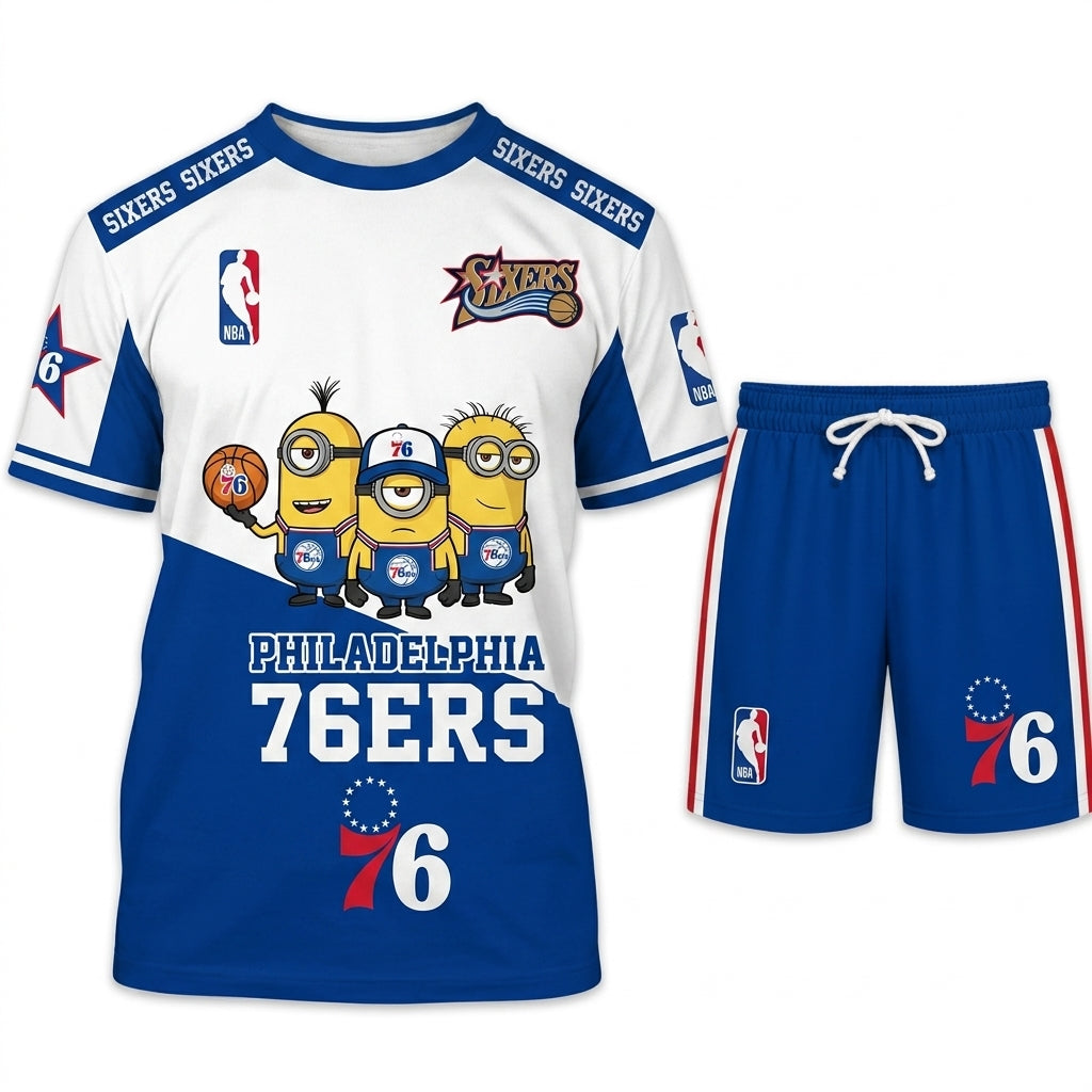All 30 Teams Available-COMBO GIFTS FOR BASKETBALL FAN | Sport Fan Set — T-Shirt + Shorts
