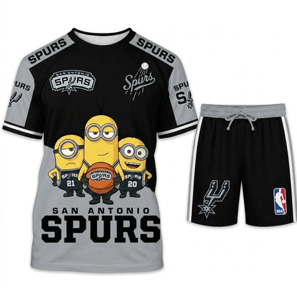 All 30 Teams Available-COMBO GIFTS FOR BASKETBALL FAN | Sport Fan Set — T-Shirt + Shorts
