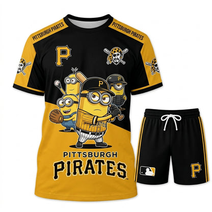 All 30 Teams Available-COMBO GIFTS FOR BASEBALL FAN | Sport Fan Set — T-Shirt + Shorts