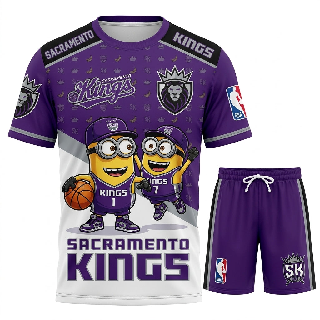 All 30 Teams Available-COMBO GIFTS FOR BASKETBALL FAN | Sport Fan Set — T-Shirt + Shorts