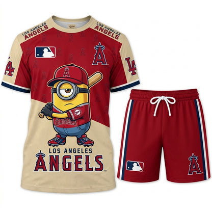 All 30 Teams Available-COMBO GIFTS FOR BASEBALL FAN | Sport Fan Set — T-Shirt + Shorts