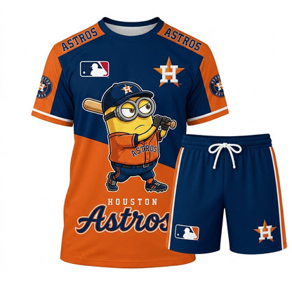 All 30 Teams Available-COMBO GIFTS FOR BASEBALL FAN | Sport Fan Set — T-Shirt + Shorts
