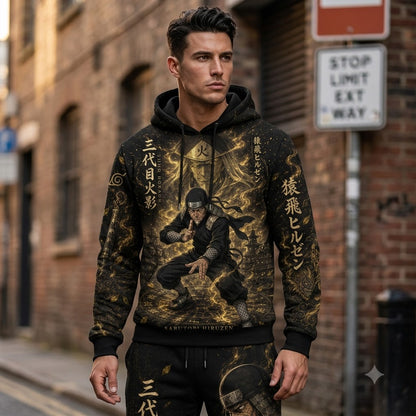 Limited Edition Leaf Village Fan Set — Hoodie & Sweatpants | Ninja Hero Style