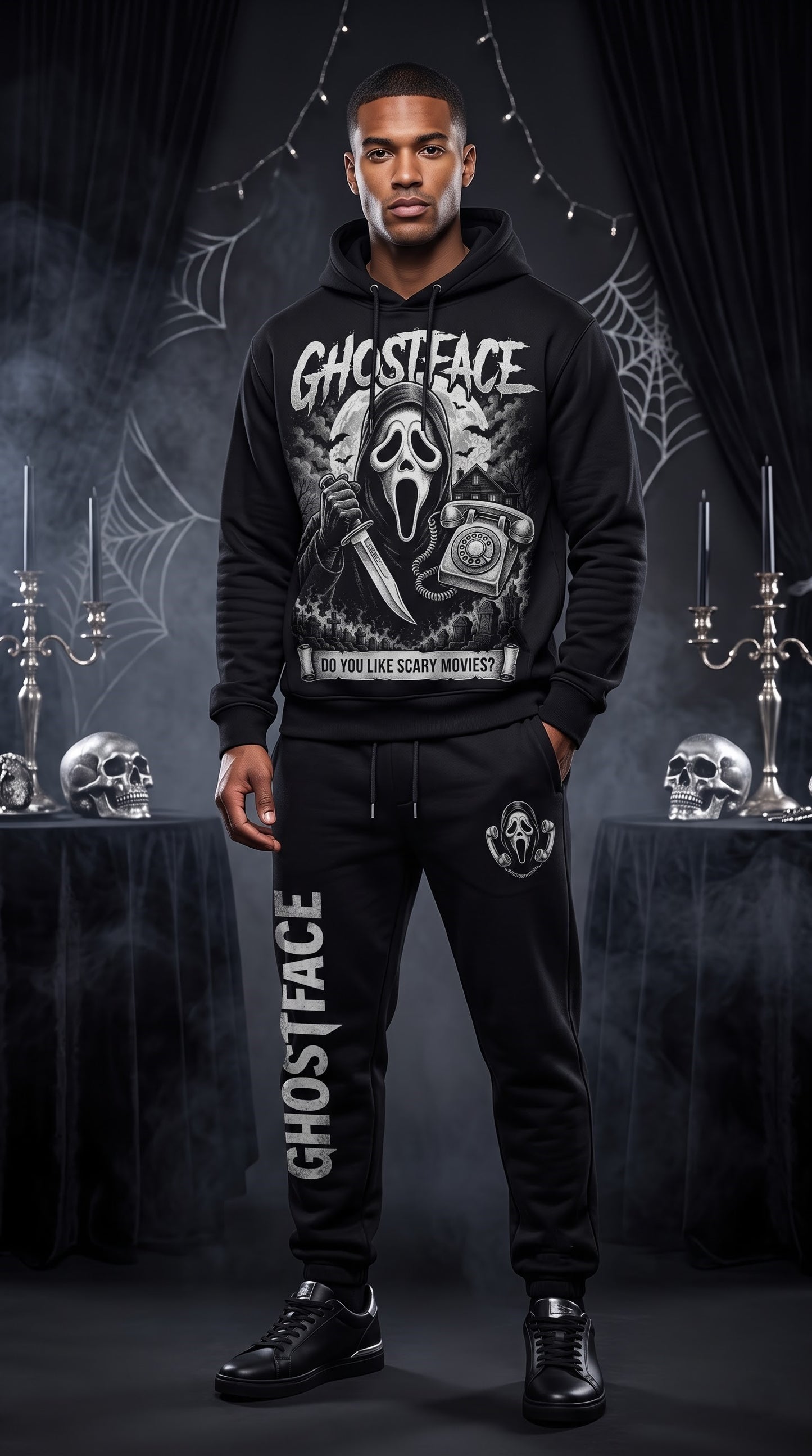 Horror Slashers Squad Halloween Hoodie & Pants Set