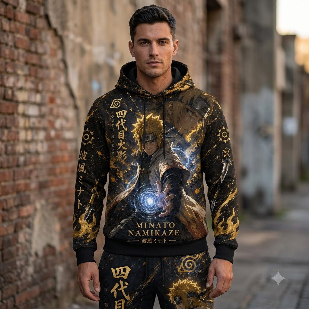 Limited Edition Leaf Village Fan Set — Hoodie & Sweatpants | Ninja Hero Style