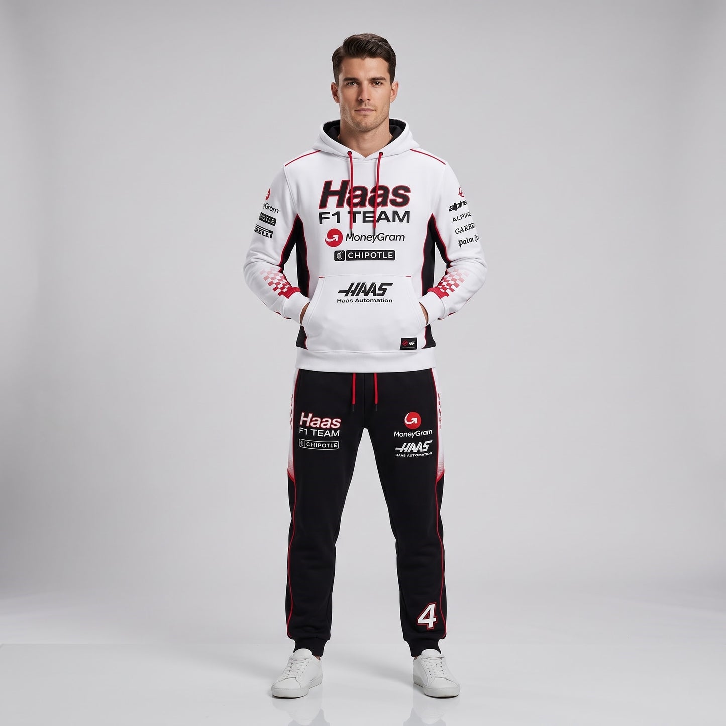 Formula Racing F1 Hoodie & Sweatpants Set — Motorsport Team Inspired Tracksuit — Racing Fan Outfit 2 - Custom Fan Apparel Image 18