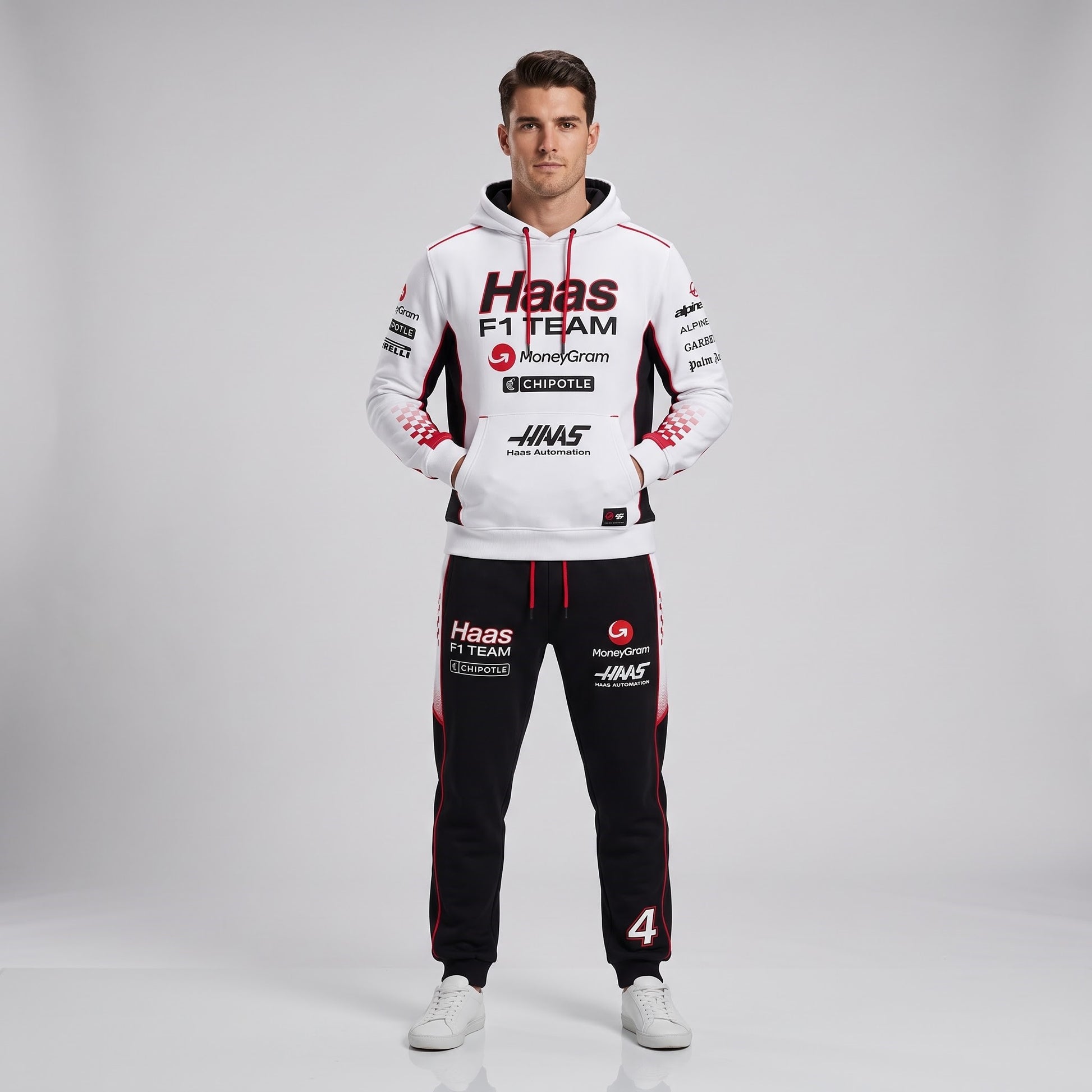 Formula Racing F1 Hoodie & Sweatpants Set — Motorsport Team Inspired Tracksuit — Racing Fan Outfit 2 - Custom Fan Apparel Image 18