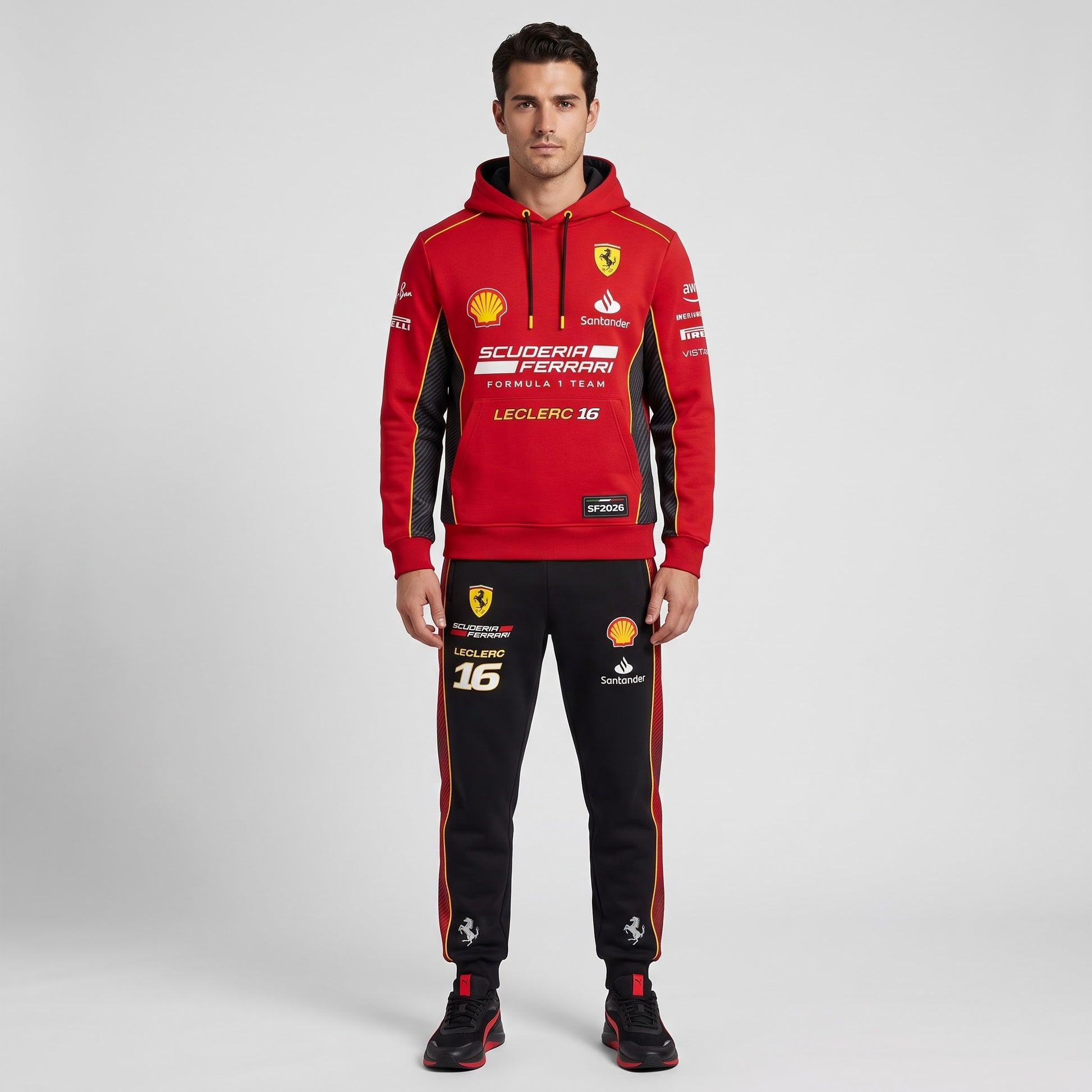 Formula Racing F1 Hoodie & Sweatpants Set — Motorsport Team Inspired Tracksuit — Racing Fan Outfit 2 - Custom Fan Apparel Image 4