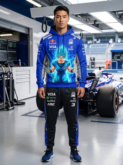 Sport Racing F1 x Son Goku Set — Hoodie & Sweatpants | 11 Formula Team Inspired Dragon Style