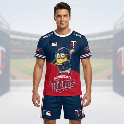 All 30 Teams Available-COMBO GIFTS FOR BASEBALL FAN | Sport Fan Set — T-Shirt + Shorts