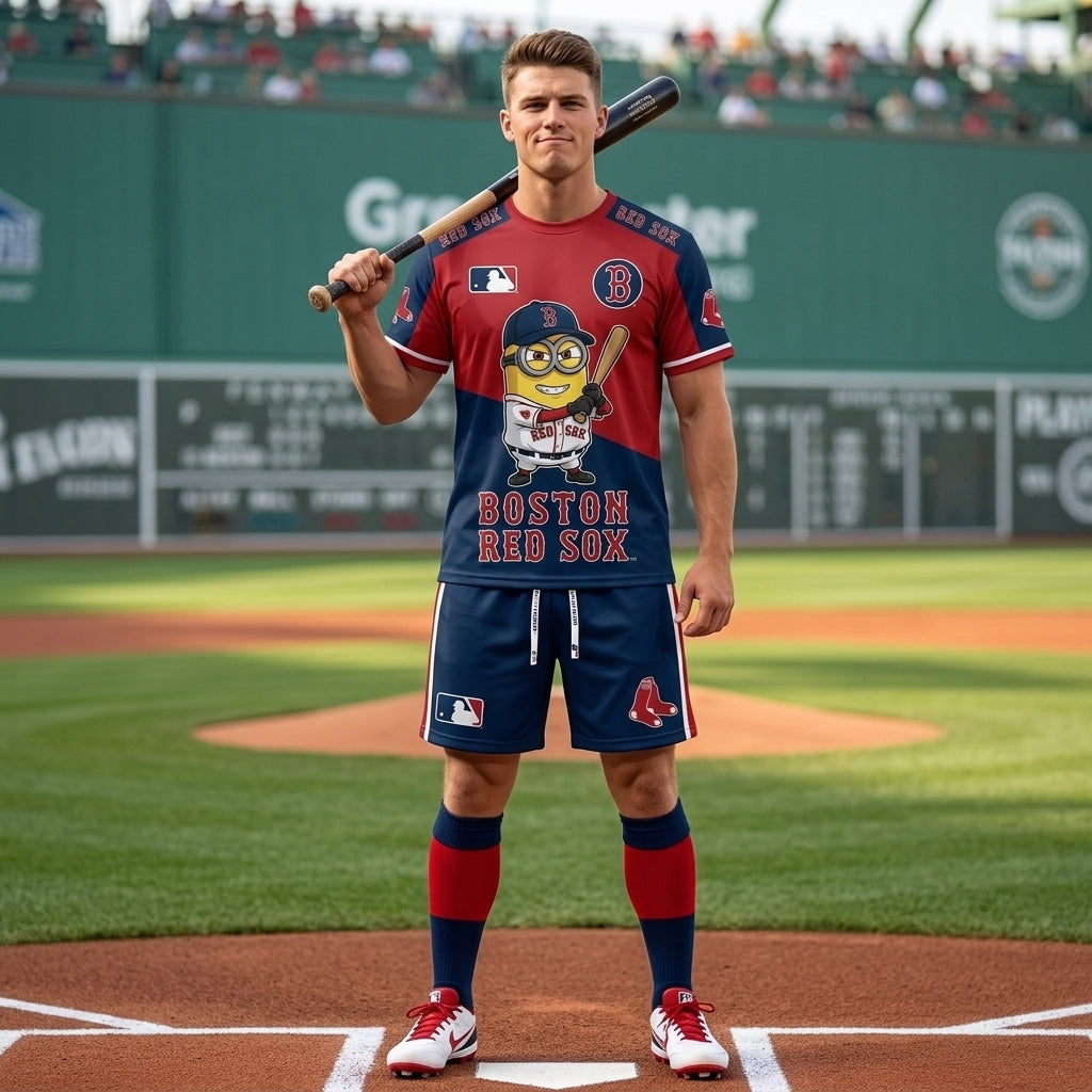 All 30 Teams Available-COMBO GIFTS FOR BASEBALL FAN | Sport Fan Set — T-Shirt + Shorts