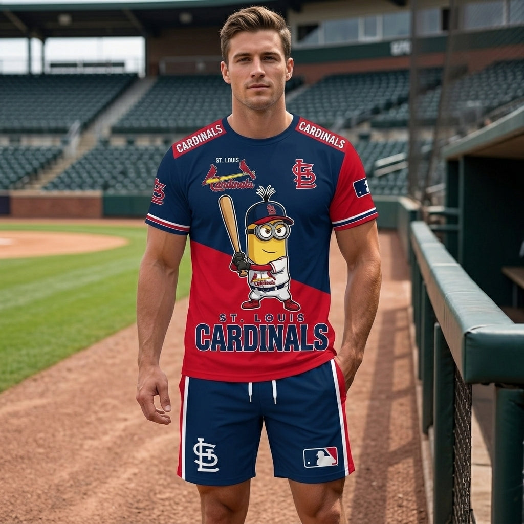 Minions MLB Baseball Fan Set — T-Shirt & Shorts | All 30 Teams Available