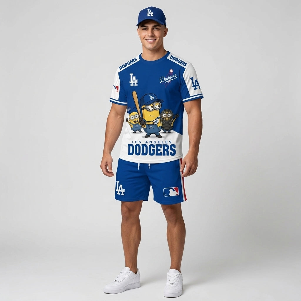 Minions MLB Baseball Fan Set — T-Shirt & Shorts | All 30 Teams Available