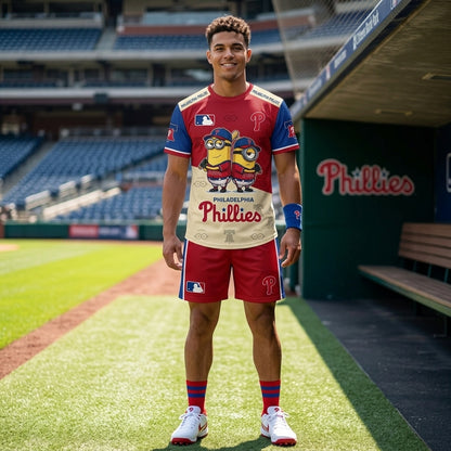 Minions MLB Baseball Fan Set — T-Shirt & Shorts | All 30 Teams Available
