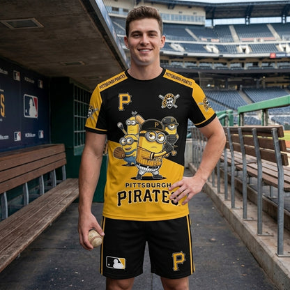 Minions MLB Baseball Fan Set — T-Shirt & Shorts | All 30 Teams Available