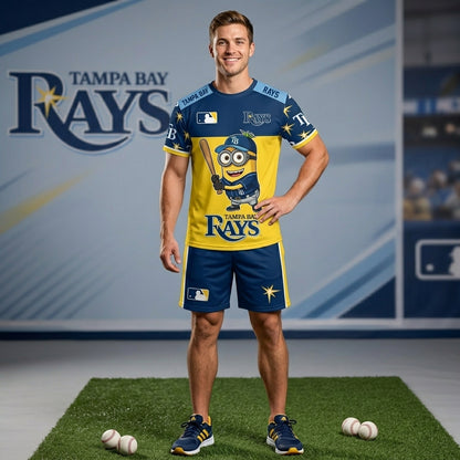 Minions MLB Baseball Fan Set — T-Shirt & Shorts | All 30 Teams Available - Custom Fan Apparel Image 10