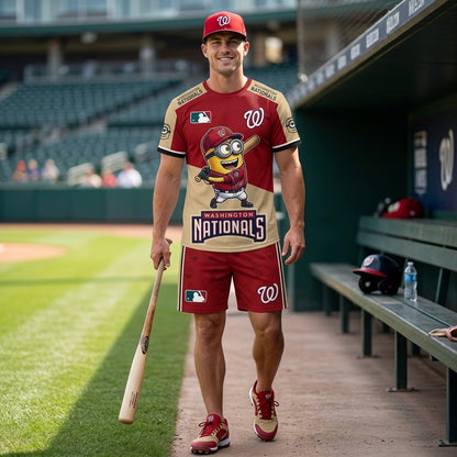 Minions MLB Baseball Fan Set — T-Shirt & Shorts | All 30 Teams Available
