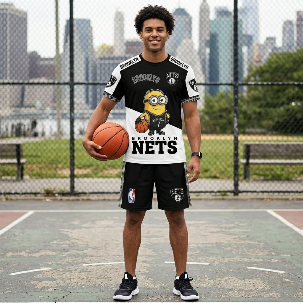 All 30 Teams Available-COMBO GIFTS FOR BASKETBALL FAN | Sport Fan Set — T-Shirt + Shorts