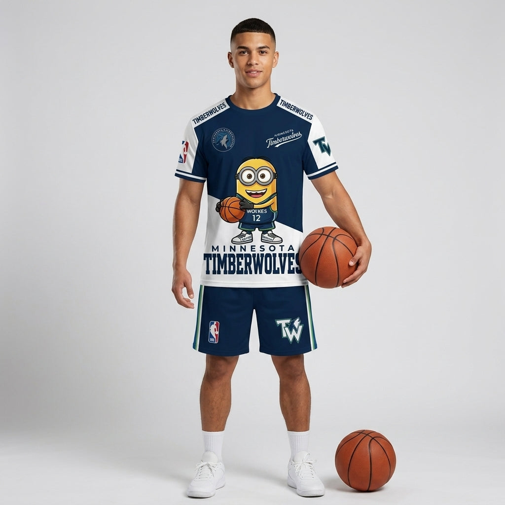 All 30 Teams Available-COMBO GIFTS FOR BASKETBALL FAN | Sport Fan Set — T-Shirt + Shorts
