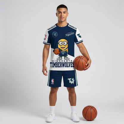 All 30 Teams Available-COMBO GIFTS FOR BASKETBALL FAN | Sport Fan Set — T-Shirt + Shorts