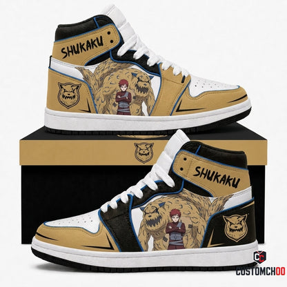 Gaara of the Sand Anime Canvas High Top Sneakers - 03. Shukaku Avatar