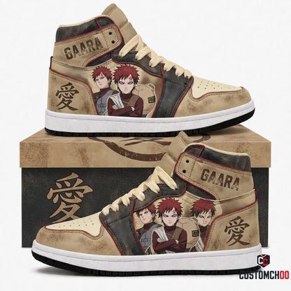 Gaara of the Sand Anime Canvas High Top Sneakers - 04. Vintage 90s