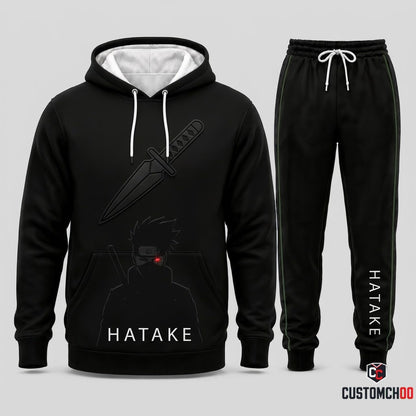 Kakashi Hatake Anime Tracksuit Set - Hoodie & Jogger Pants - 05. Clan Minimalist