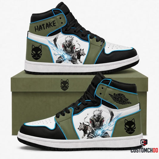 Kakashi Hatake Anime Canvas High Top Sneakers - 01. Sumie Raikiri