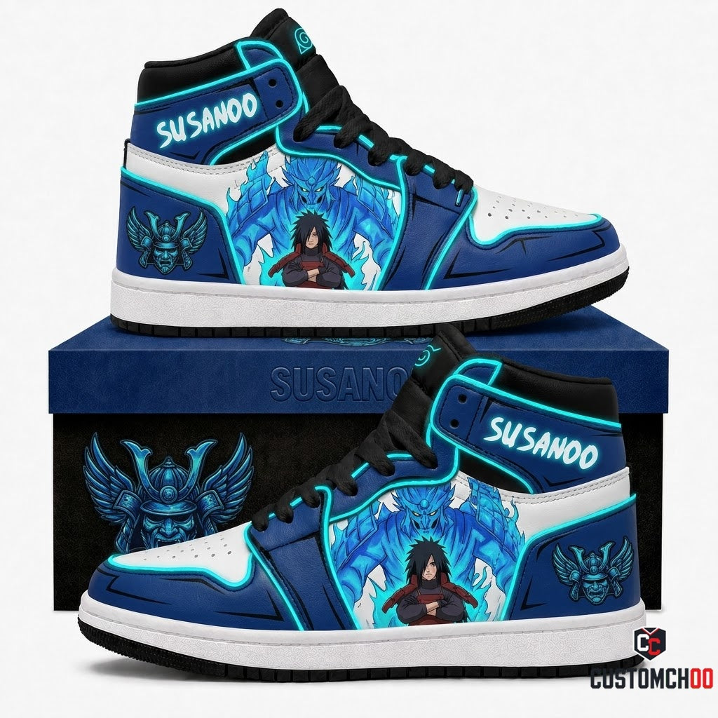 Madara Uchiha Anime Canvas High Top Sneakers - 03. Perfect Susanoo